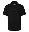 Bigdude Relaxed Short Sleeve Summer Shirt Black Tall