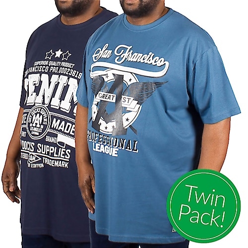 KAM Twin Pack San Francisco T-shirts