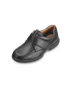 DB Shoes Havant Wide Fit Black Leather Shoe