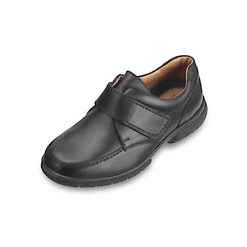 DB Shoes Havant Wide Fit Black Leather Shoe
