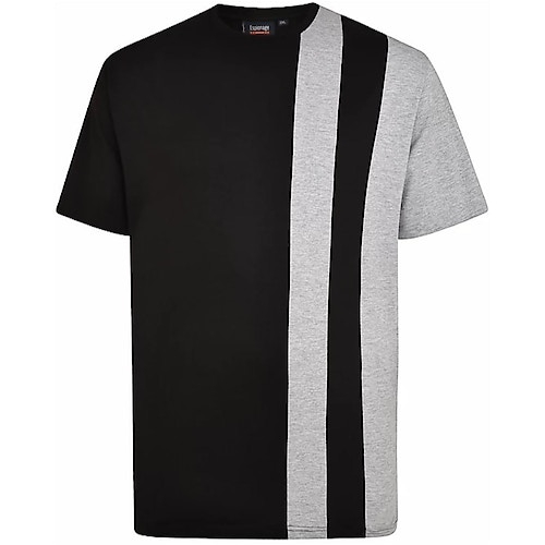 Espionage Cut & Sew T-Shirt Schwarz / Grau