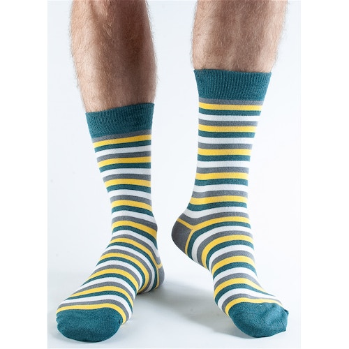 Doris & Dude Yellow Stripe Socks