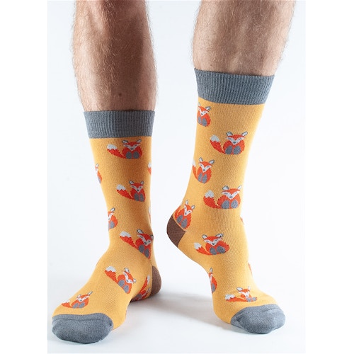 Doris & Dude Mustard Fox Socks
