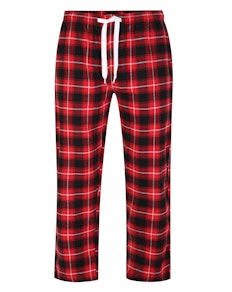 Bigdude Flannel Checked Pyjama Pants Red/Black