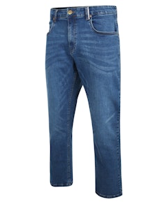 Bigdude Stretch Jeans With Selvedge Finish Mid Wash