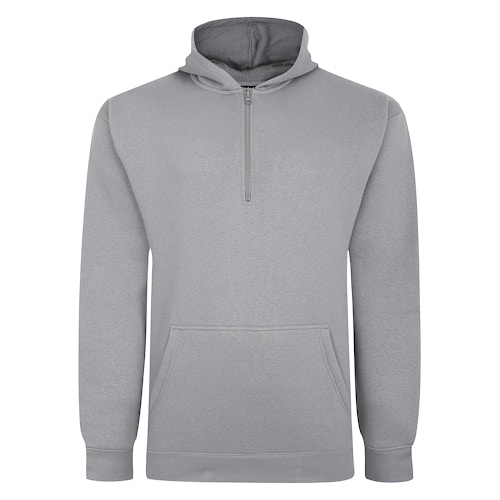 Bigdude Half Zip Hoodie Tall Grey