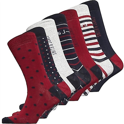Smith And Jones Coshill Seven Pack Socks Assorted