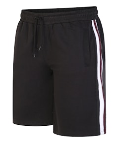 Bigdude Jogger Shorts With Side Tape Black