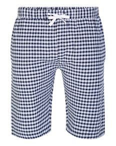 Bigdude Woven Modern Check Pyjama Shorts Blue/Black