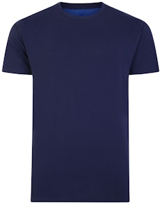 Bigdude Plain Pyjama T-Shirt Navy