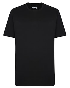 Bigdude Heavy Weight Plain T-Shirt Black Tall