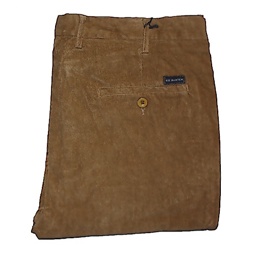 Ed Baxter Dull Gold Stretch Cord Chinos