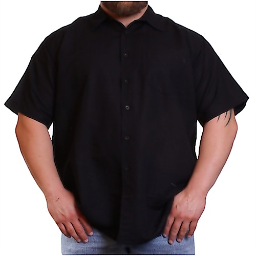 Ed Baxter Black Linen Shirt