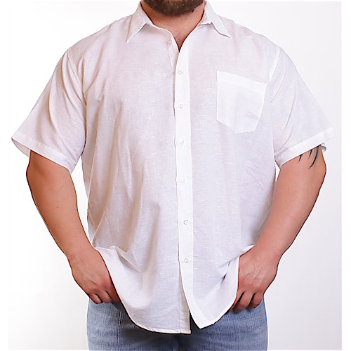Ed Baxter White Linen Shirt