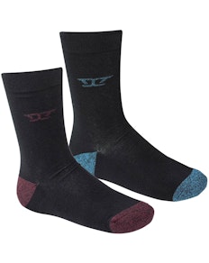 D555 Eden Cushioned Sole Twin Pack Socks