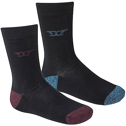 D555 Eden Cushioned Sole Twin Pack Socks