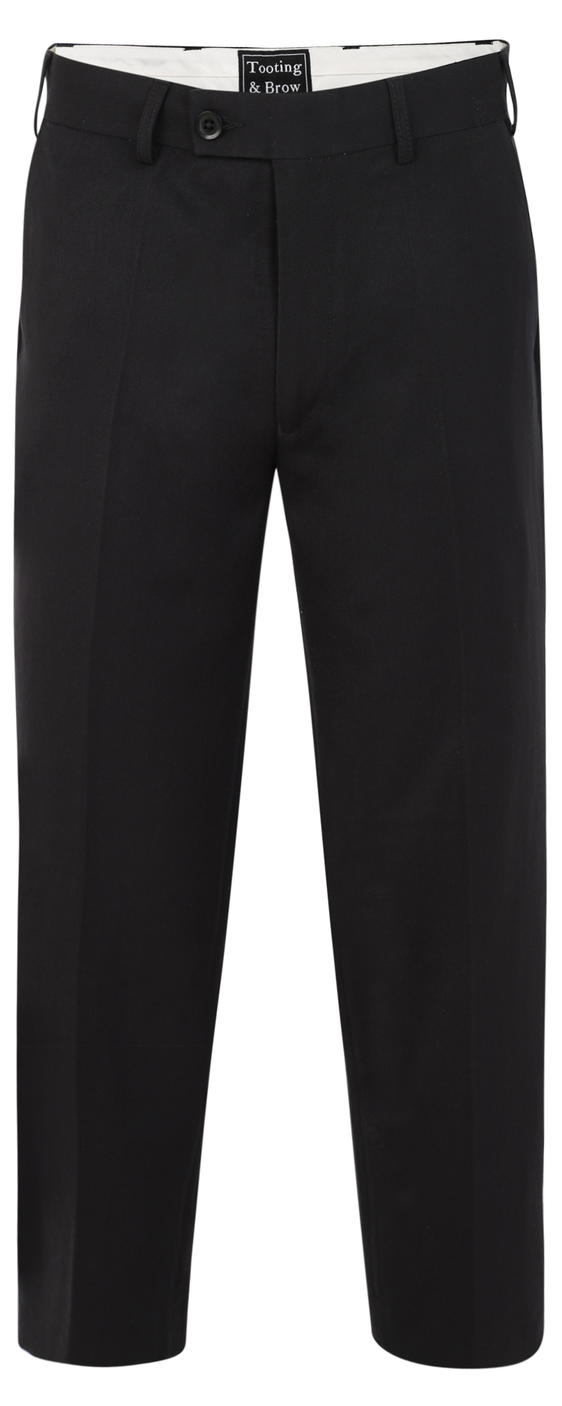 Men Light Grey Polyester Formal Trouser Size Large