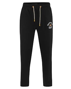 D555 Embroidery and Print Joggers Black