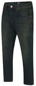 Bigdude Non-Stretch-Jeans mit gerader Passform, dunkle Waschung