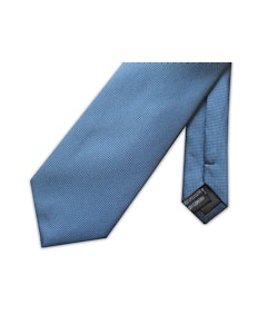 Knightsbridge Extra lange Mikro-Gitter-Krawatte, Blau