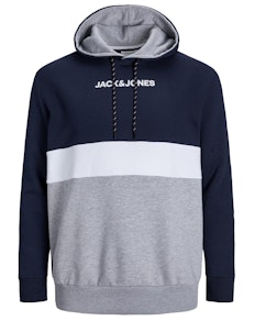 Jack & Jones Colour Block Hoody Navy Blazer