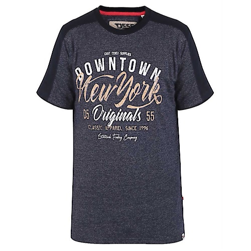 D555 New York Printed T-Shirt Navy