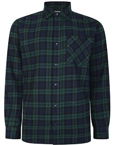 Bigdude Long Sleeve Flannel Shirt Green