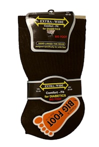 Big Foot Extrabreite Socken für Diabetiker, 3er-Pack