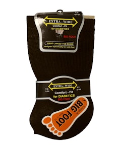 Big Foot Extra Wide Socks For Diabetics 3 Pack