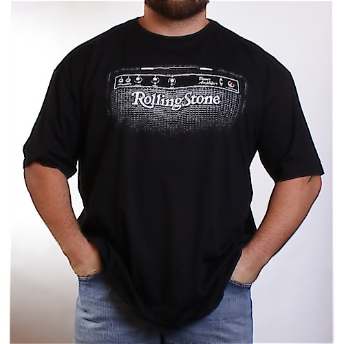 Rolling Stone Black Faded Amp T-Shirt