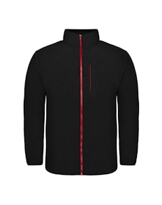 Bigdude Contrast Zip Fleece Jacket Black