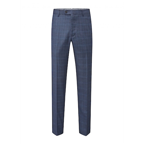 Skopes Saltley Check Trousers Blue