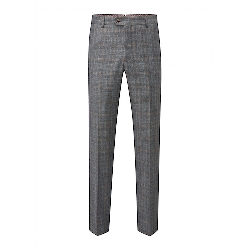 Skopes Warley Check Trousers Grey/Blue