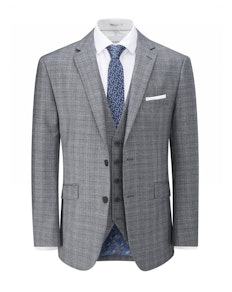 Skopes Kolding Check Jacket Blue/Grey
