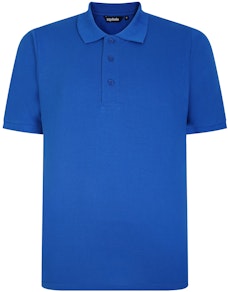 Bigdude Plain Polo Shirt Royal Blue