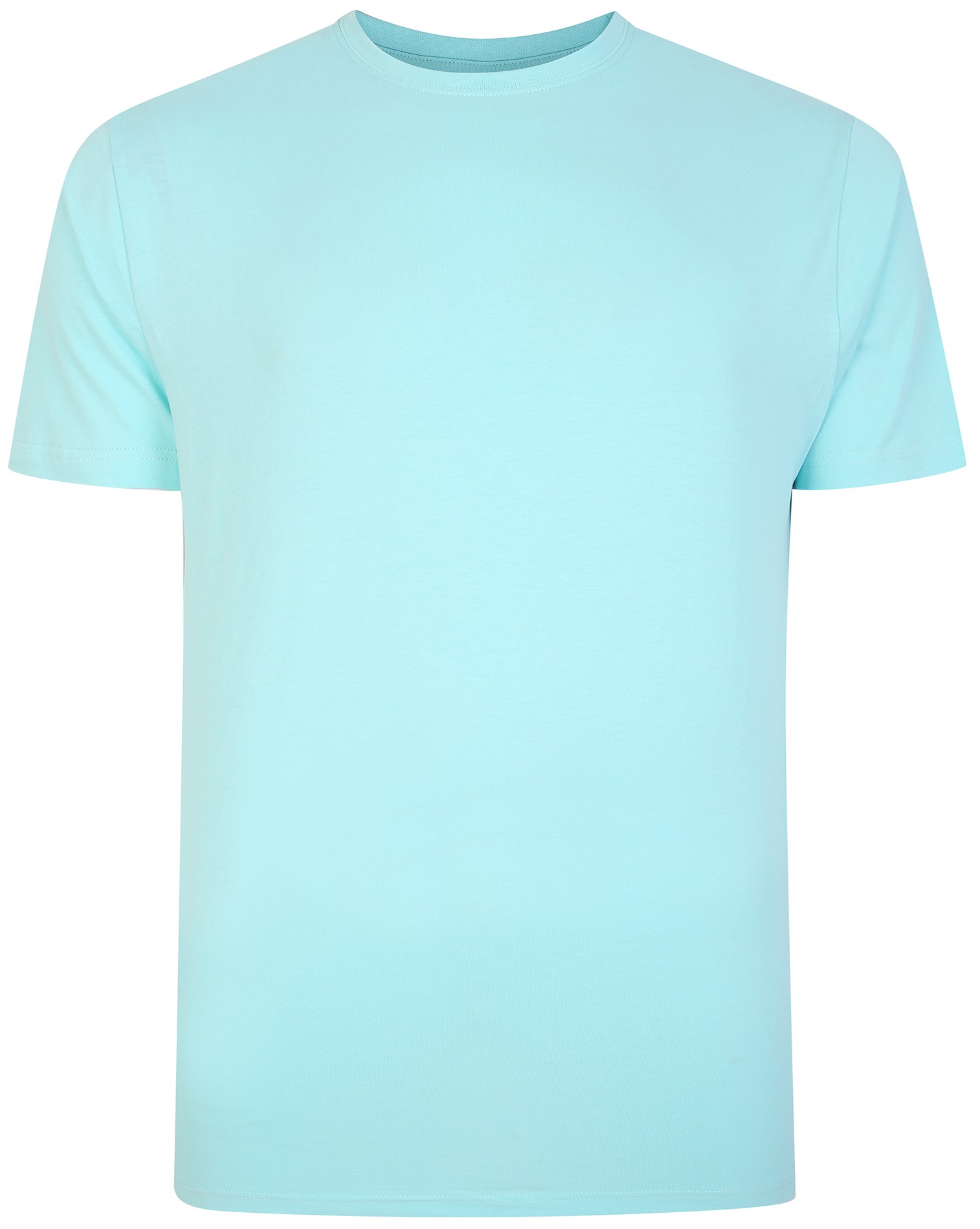 Bigdude Plain Crew Neck T Shirt Turquoise BigDude