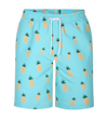 Pineapple Print Swim Shorts Turquoise