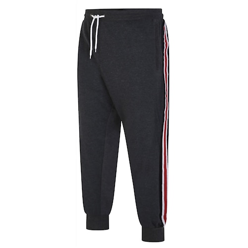 Bigdude Joggers With Side Tape Charcoal