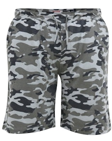 D555 Carlton Jersey-Shorts mit elastischem Bund Camo