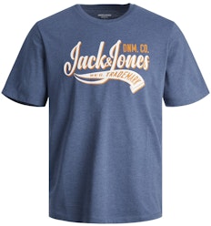 Jack & Jones Printed T-Shirt Ensign Blue Melange