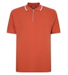 – Poloshirt mit Reißverschluss, Orange, Größe T
