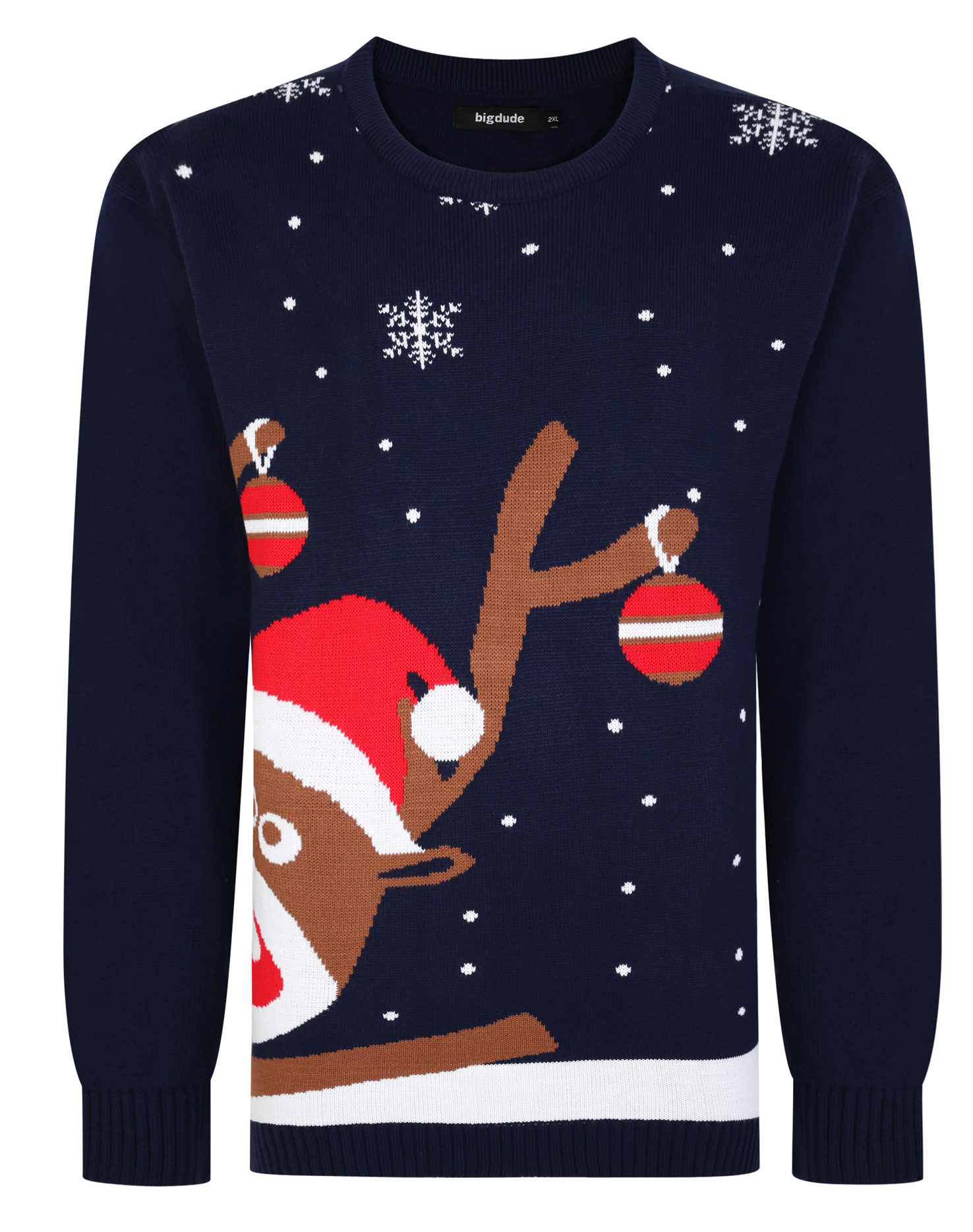 Navy on sale reindeer jumper