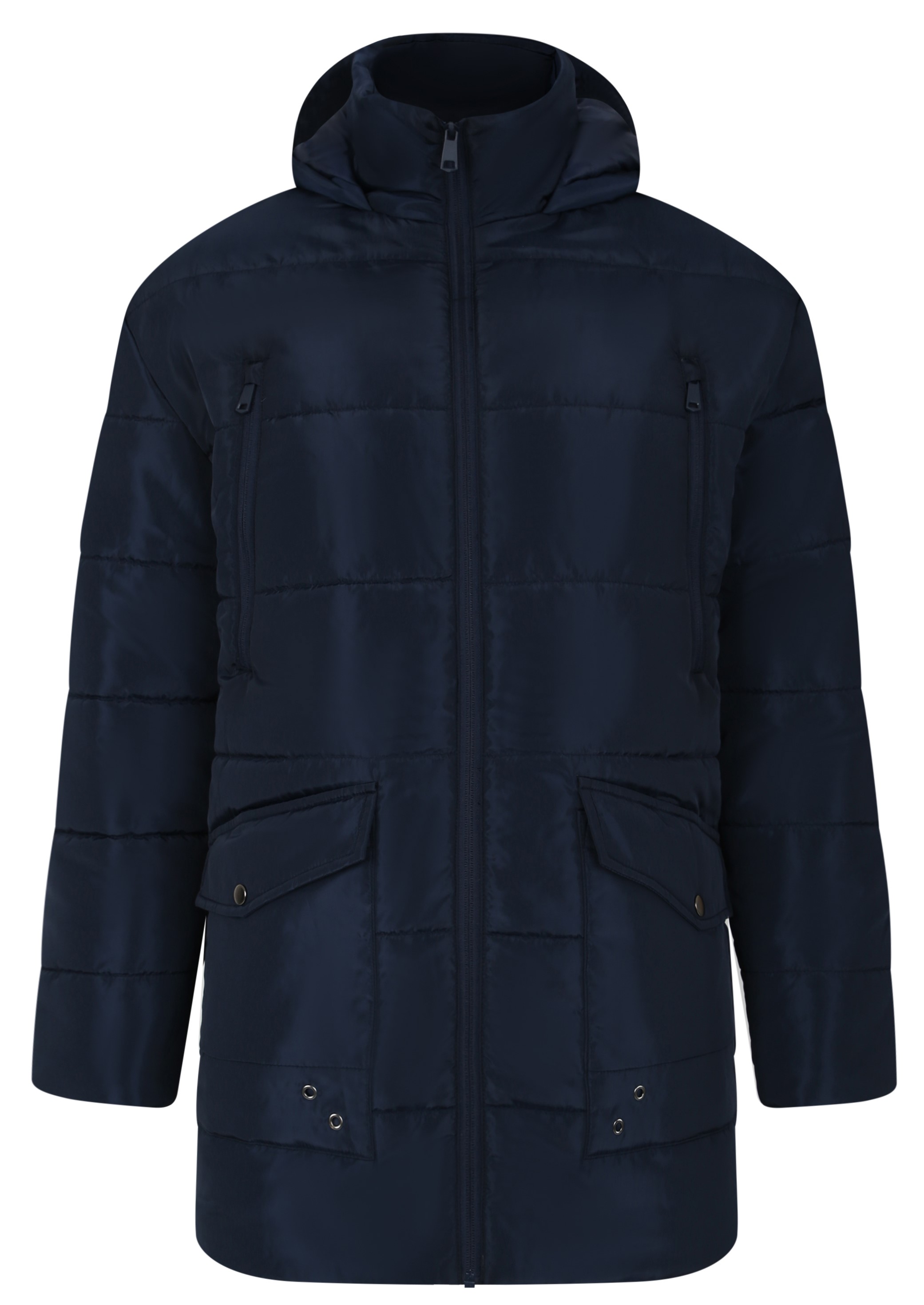 Mens navy shop hooded jacket