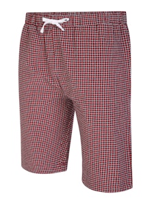 Bigdude Woven Modern Check Pyjama Shorts Red/White