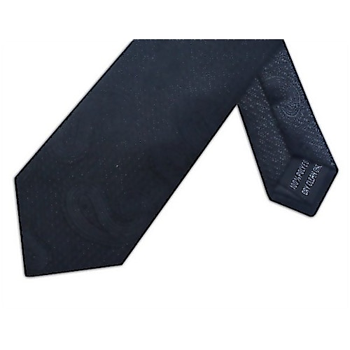 Extra lange Paisley-Krawatte von Knightsbridge, Schwarz