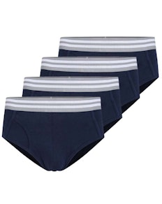 Bigdude 4 Pack Stretch Brief Navy