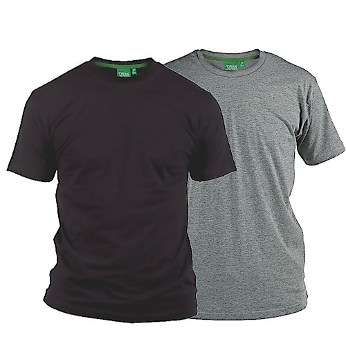 D555 Fenton Grey and Black Multipack T-Shirts