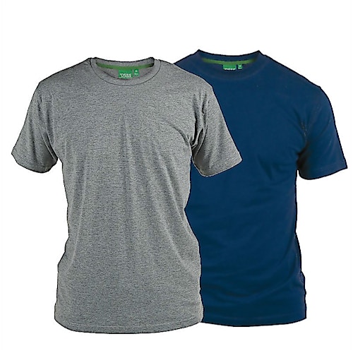 D555 Fenton Grey and Navy Multipack T-Shirts