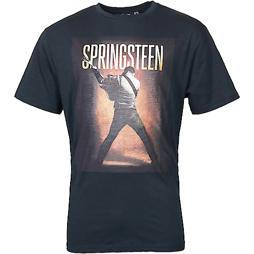 Replika Bruce Springsteen Print T-Shirt Schwarz