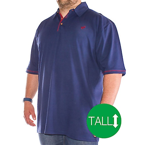 Bigdude Signature Polo Shirt Navy-Tall